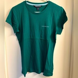 Calvin Klein Jeans Emerald Green T-Shirt, SIZE S